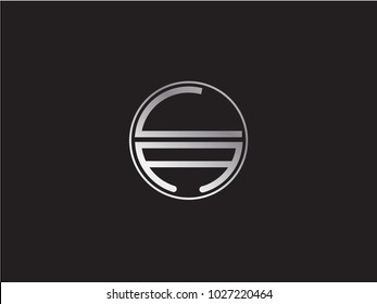 CA circle Shape Letter Design