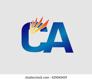 CA company group linked letter logo
