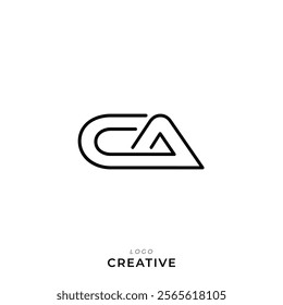 CA Creative Latter Logo Design Branding Logo Design. Creative Logo. Template. Vector illustration. Modern Design. Monogram Design. Brand Identity. Company Logo.
