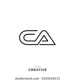 CA Creative Latter Logo Design Branding Logo Design. Creative Logo. Template. Vector illustration. Modern Design. Monogram Design. Brand Identity. Company Logo.