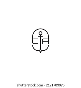 Das Design eines Kreativbriefes mit einem Ankerkonzept mit hochwertigem professionellem Design, das in allen Printmedien gut gedruckt werden kann