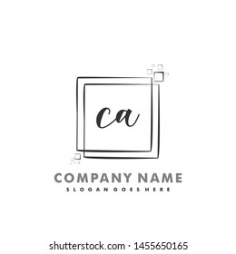 CA Initial beauty monogram logo vector
