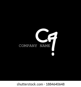 CA initial handwritten calligraphy, for monogram and logo.