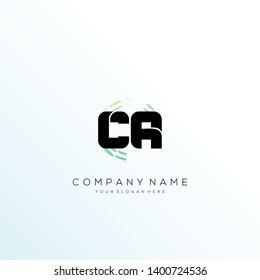 CA initial letter abstract logo design vector.