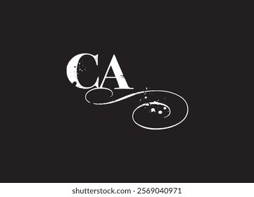 CA initial letter logo design and minimalist logo
