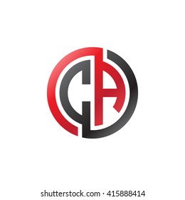 CA initial letters linked circle logo red black