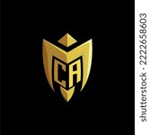 CA initial letters monogram logo for gaming