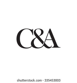 C&A Initial logo. Ampersand monogram logo