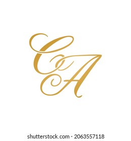 CA initial logo design vektor stock