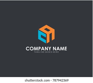 CA initial modern hexagon symbol icon letter logo brand company design vector EPS 10