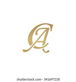 Ca Initial Monogram Logo Stock Vector (Royalty Free) 341697218