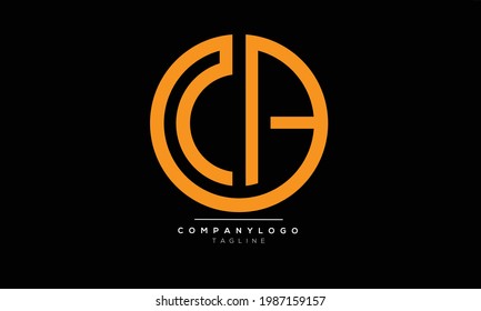 CA initials monogram letter text alphabet logo design