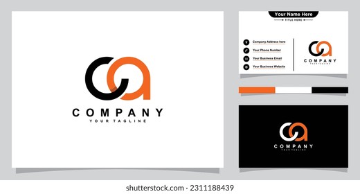 CA Letter Initial Logo Design Vector Template