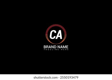 CA letter logo Creative Design. CA monogram Logo Unique Concept Vector. CA creative modern flat abstract initials letter logo.