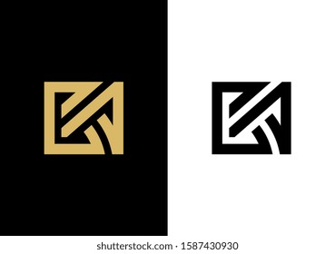 CA letter logo design, Creative modern letters logo icon, luxury vector illustration
