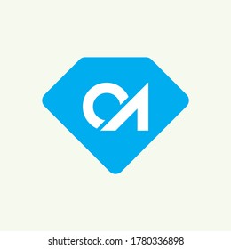 CA Letter Logo Design Creative Icon Modern Letters Vector Logo