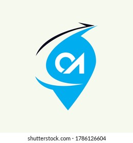 CA Letter Logo Design Creative Icon Modern Letters Vector Logo