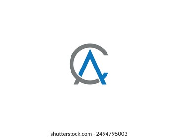 CA Letter Logo Design with Creative Modern vector iicon template