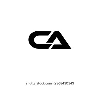 CA Letter Logo Design Element