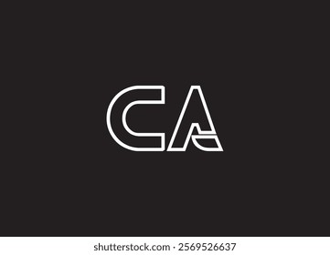 CA  Letter Logo Design AND INITIAL LOGO
