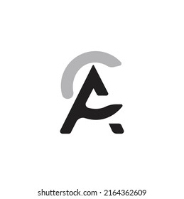  CA Letter Logo Design Vector