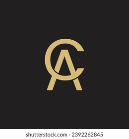 CA Letter Logo, Monogram, C and A Monogram, Design, CA Initials Letter,