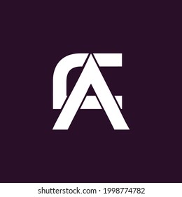 CA letter logo,AC letter logo design template