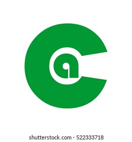 ca letter vector logo