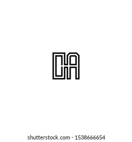 ca letter vector logo abstract