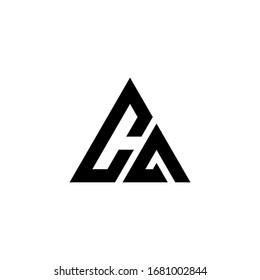 CA LETTER VECTOR LOGO ABSTRACT