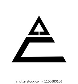 ca letter vector logo. ac letter vector logo