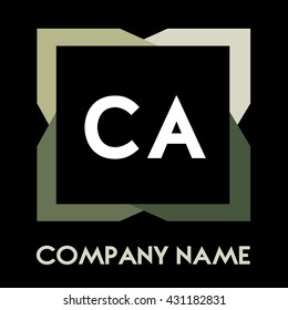 CA letters business logo creative  icon design