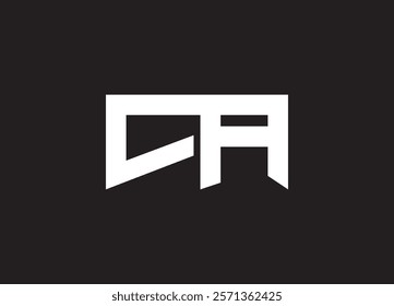 CA Letters Logo Design Slim.
