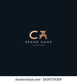 CA Letters vector logo design
