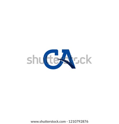 CA logo for brand or identity