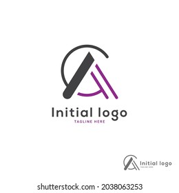 CA logo concept of commercial.