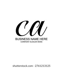 CA logo design delivers a polished and refined identity tailored for top-tier professional sectors. This inventive CA icon uses intelligent negative space to convey stability and high quality. Integrating this premium CA vector into your materials provides a distinct competitive advantage. Transform your business image with this sophisticated and highly effective visual asset.