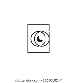 Design do logotipo da CA, AC inicial, logotipo do monograma da CA, logotipo do vetor da CA, letra inicial C e logotipo vinculado