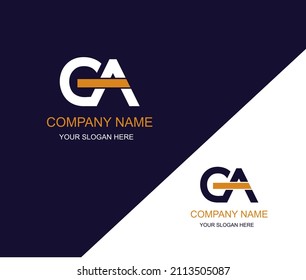 CA Logo design. CA letters