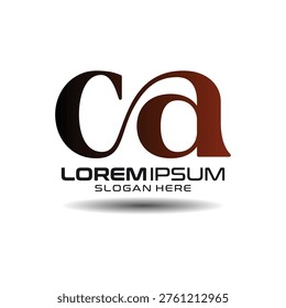CA logo design offers a sophisticated and timeless aesthetic ideal for businesses seeking a strong professional presence. This creative CA icon uses clever negative space to build a minimalist and balanced brand mark. Choosing this flexible CA vector ensures your organization presents a premium, polished, and modern look that helps to enhance brand authority and client recognition in any competitive market.