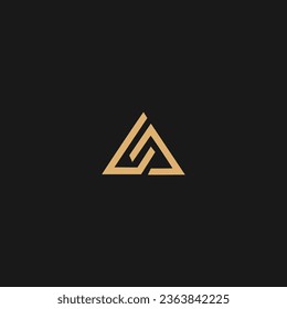 Diseño del logotipo de la AC, concepto de diseño del logotipo de la carta Premium CA,

