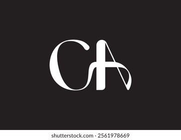 CA logo Design Template Vector Graphic Branding Element.
