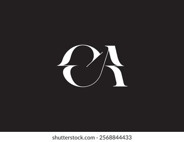 CA Logo Design Template Vector Graphic Branding Element.
