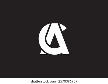 CA logo design vector initial design
