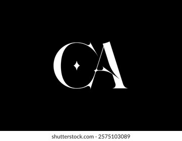 CA logo design vector initial design
