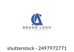 CA logo design vector template design for brand