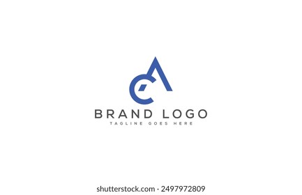 CA logo design vector template design for brand