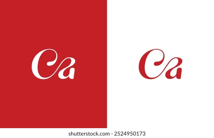 CA logo design vector template design for brand, CA Letter Design Illustration, vector