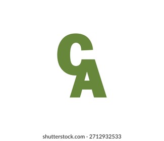 PLANTILLA de Vector de diseño de logotipo CA