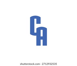 PLANTILLA de Vector de diseño de logotipo CA